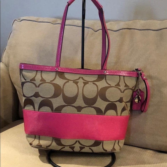 coach large black tote